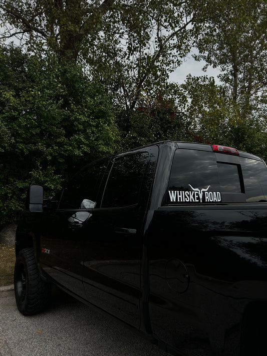 Whiskey Road Longhorn Decal