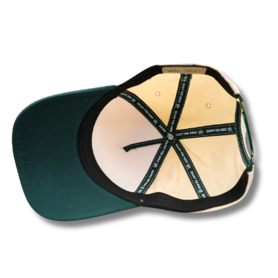 Off White/ Olive Green Snapback