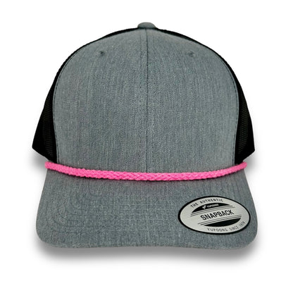 Heather/Black Snapback - Whiskey Road Hat Company