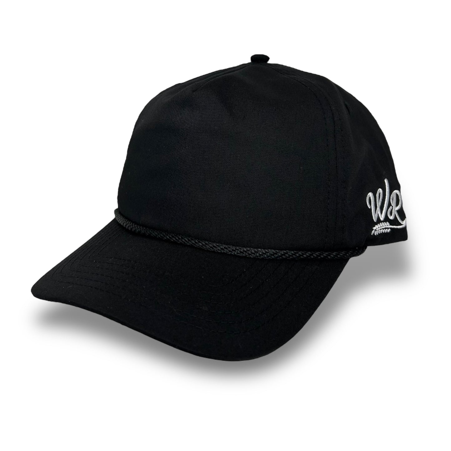 All Black Unstructured Hat