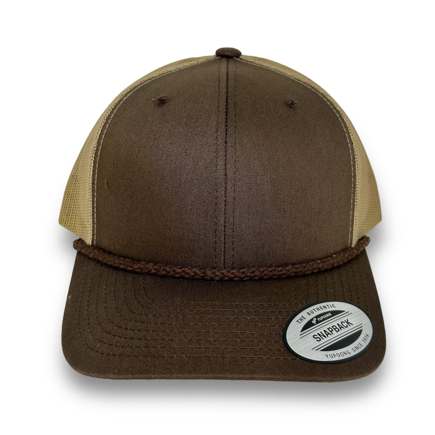 Brown/Khaki Snapback - Whiskey Road Hat Company