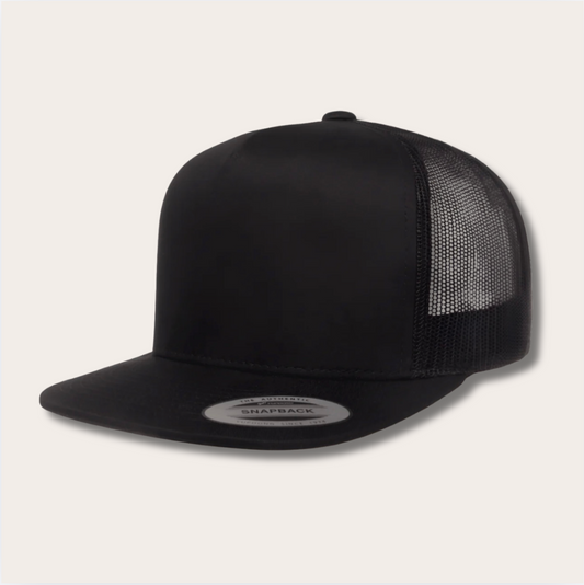 Black Trucker Snapback