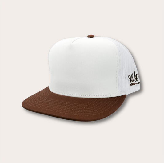 White / Brown Trucker