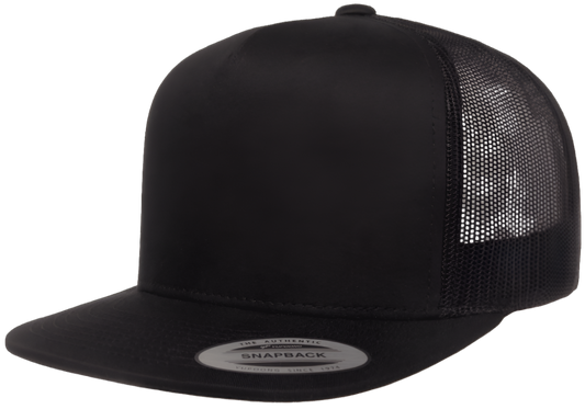 Black Trucker Snapback - Whiskey Road Hat Company