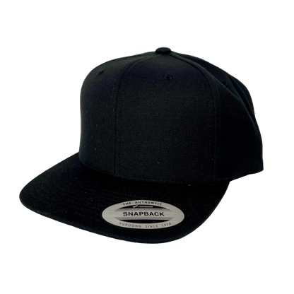 Black/Green Flat Bill Snapback