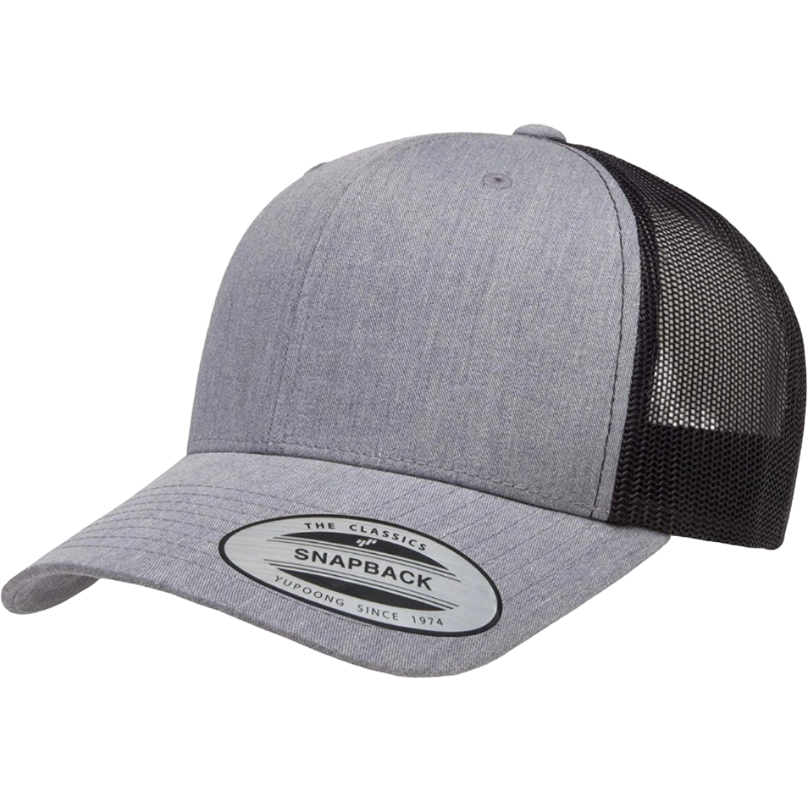 Heather/Black Snapback - Whiskey Road Hat Company