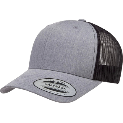 Heather/Black Snapback - Whiskey Road Hat Company