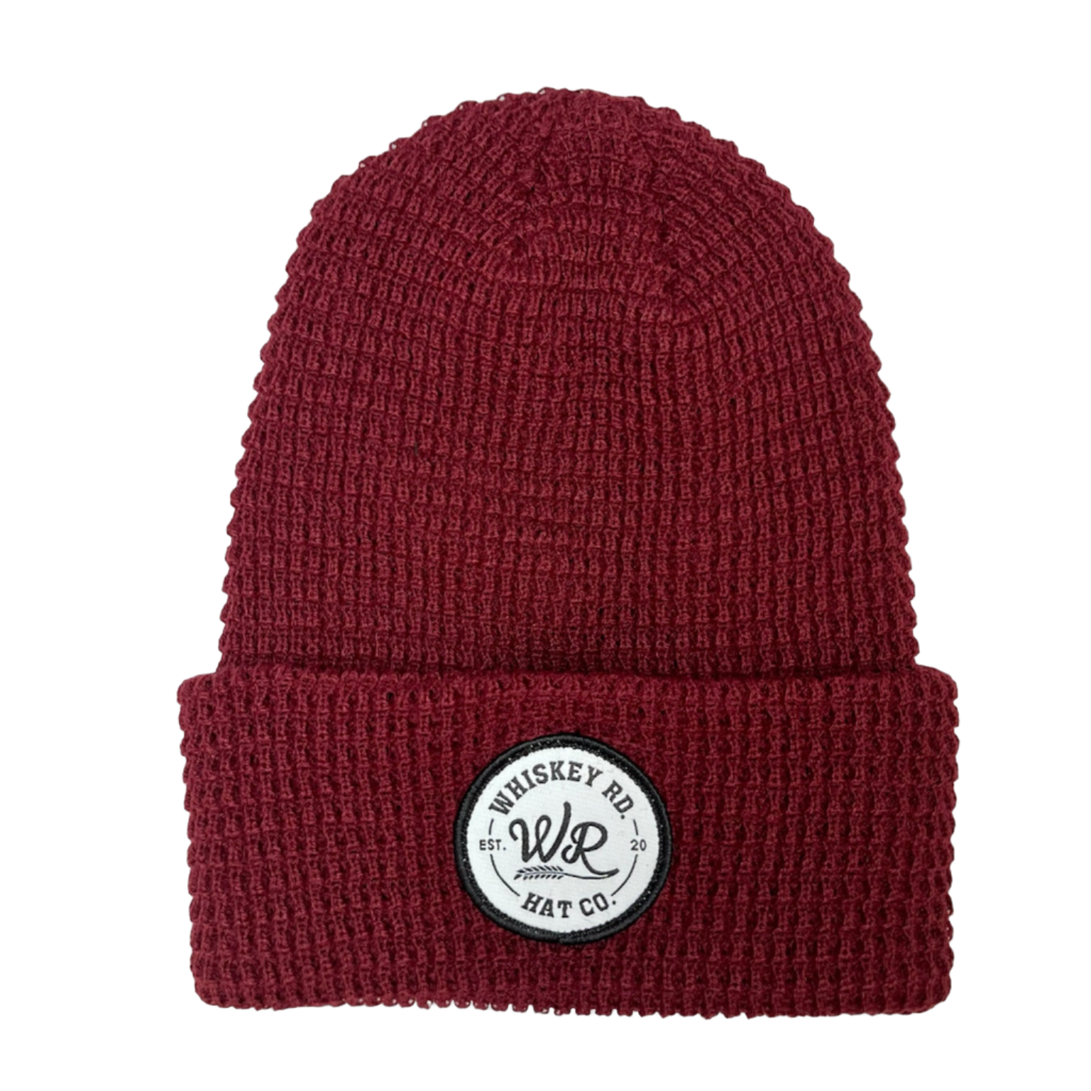 Maroon Waffle Cut Toque - Whiskey Road Hat Company