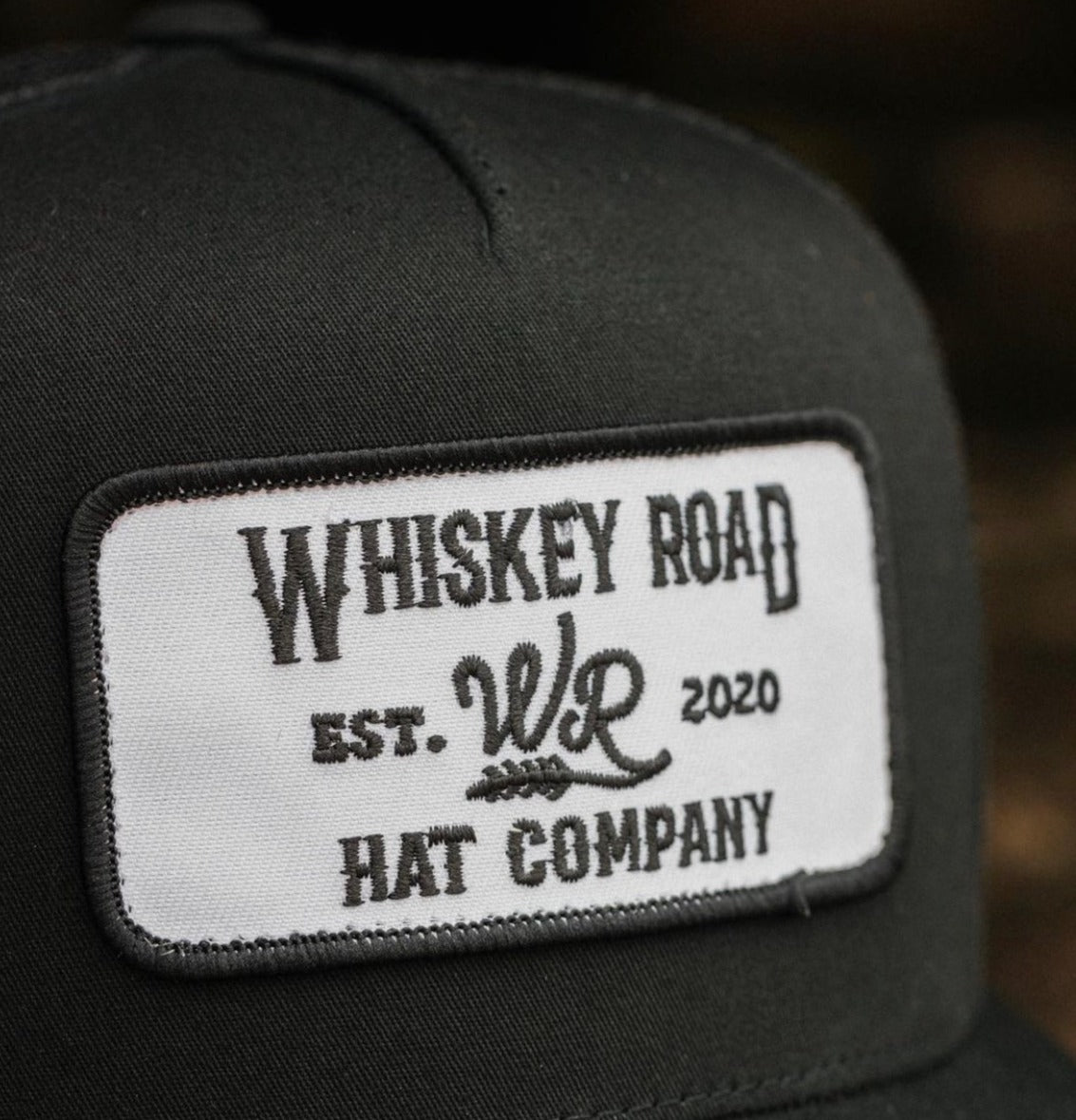 WR Outlaw - Black Trucker Hat - Whiskey Road Hat Company