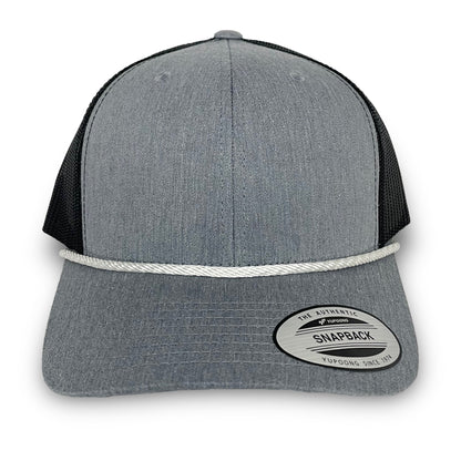 Heather/Black Snapback - Whiskey Road Hat Company