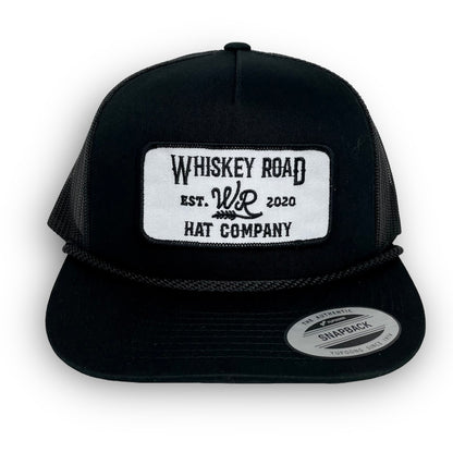 WR Outlaw - Black Trucker Hat - Whiskey Road Hat Company