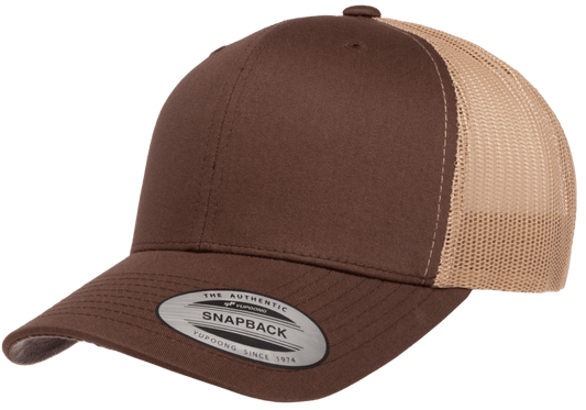 Brown/Khaki Snapback - Whiskey Road Hat Company