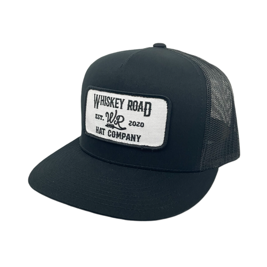 WR Outlaw - Black Trucker Hat - Whiskey Road Hat Company